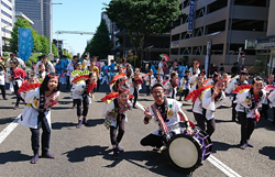 仙台青葉まつりにて雀踊り披露